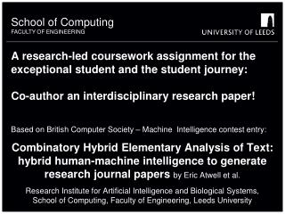 School of Computing FACULTY OF ENGINEERING