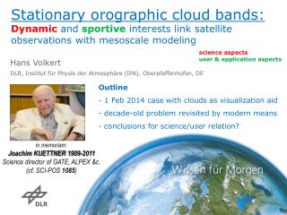 Hans Volkert DLR, Institut für Physik der Atmosphäre (IPA), Oberpfaffenhofen, DE