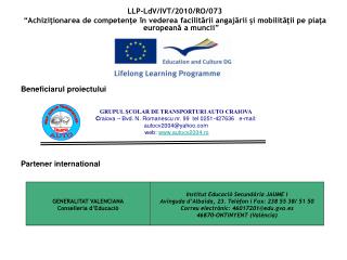LLP-LdV/IVT/2010/RO/073