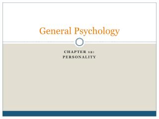 General Psychology