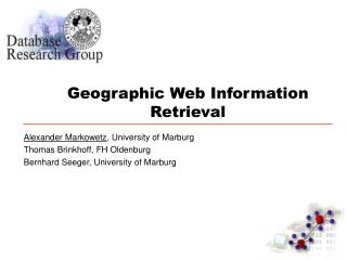 Geographic Web Information Retrieval