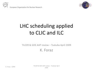 LHC scheduling applied to CLIC and ILC
