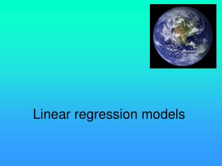 Linear regression models