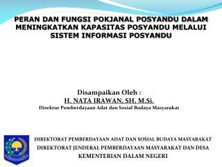 DIREKT ORAT PEMBERDAYAAN ADAT DAN SOSIAL BUDAYA MASYARAKAT