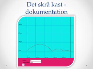 Det skrå kast - dokumentation