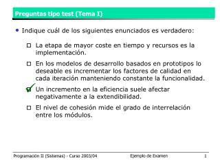 Preguntas tipo test (Tema I)