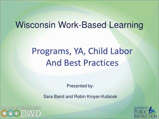 Wisconsin Work-Based Learning