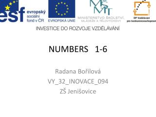 NUMBERS 1-6
