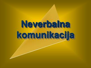 Neverbalna komunikacija