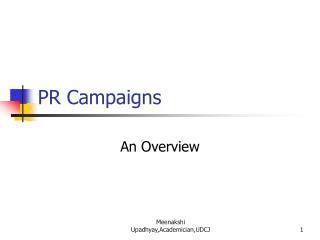 PR Campaigns