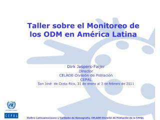 Taller sobre el Monitoreo de los ODM en América Latina