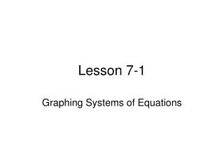 Lesson 7-1