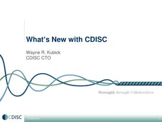 What ’ s New with CDISC