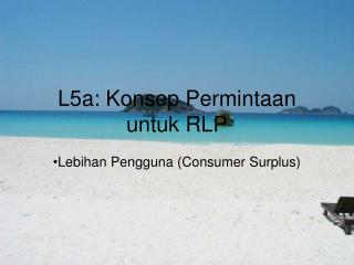 L5a: Konsep Permintaan untuk RLP