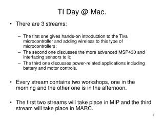 TI Day @ Mac.