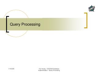 Query Processing