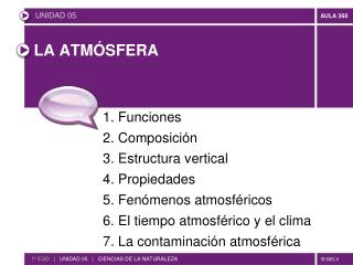 LA ATMÓSFERA