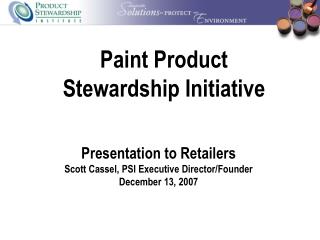 Paint Product Stewardship Initiative