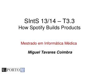 Mestrado em Informática Médica