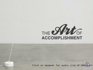 Click on speaker for audio clip of AOA manifesto