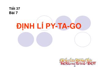 ĐỊNH LÍ PY-TA-GO