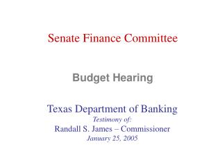 Budget Hearing