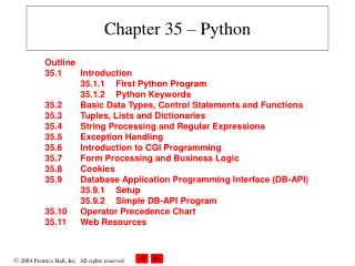 Chapter 35 – Python