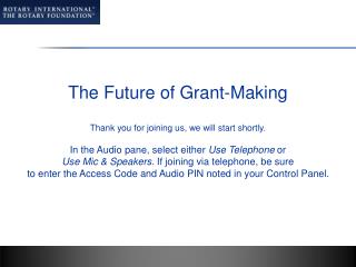 The Future of Grant-Making
