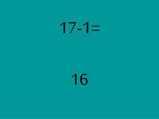 17-1=