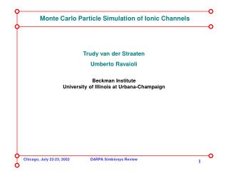 Monte Carlo Particle Simulation of Ionic Channels