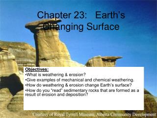 Chapter 23: Earth’s Changing Surface