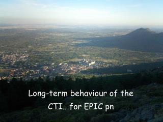 Long-term behaviour of the CTI.. for EPIC pn