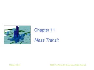 Chapter 11 Mass Transit