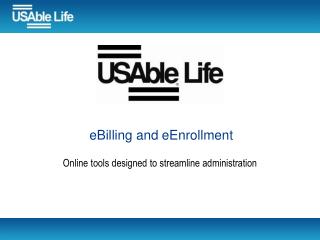 eBilling and eEnrollment