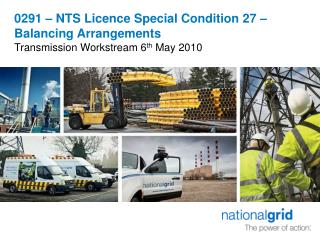 0291 – NTS Licence Special Condition 27 – Balancing Arrangements