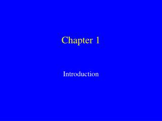 Chapter 1