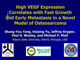 Shang-You Yang, Haiying Yu, Jeffrey Krygier, Paul H. Wooley, and Michael P. Mott