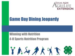 Game Day Dining Jeopardy