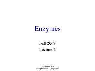 Enzymes