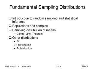 Fundamental Sampling Distributions