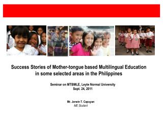 Seminar on MTBMLE, Leyte Normal University Sept. 24, 2011