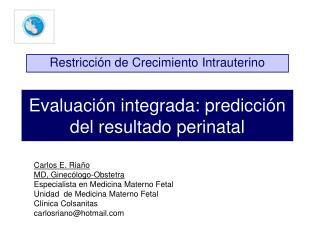 Evaluación integrada: predicción del resultado perinatal