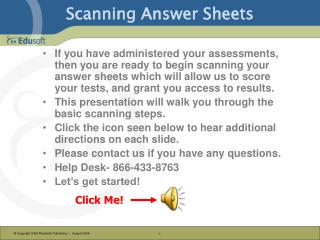 Scanning Answer Sheets