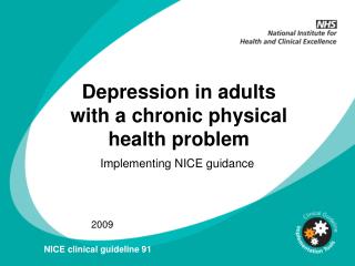 Depression in adults with a chronic physical health problem