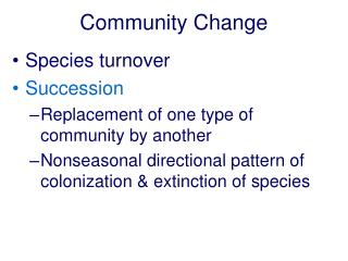 Community Change