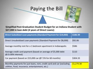 Paying the Bill