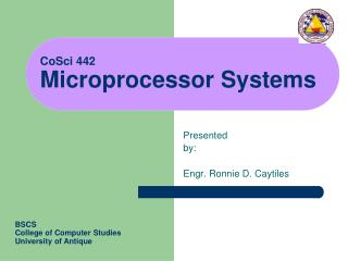 CoSci 442 Microprocessor Systems