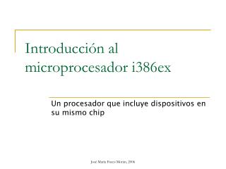 Introducción al microprocesador i386ex