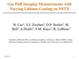 Gas Puff Imaging Measurements with Varying Lithium Coating on NSTX