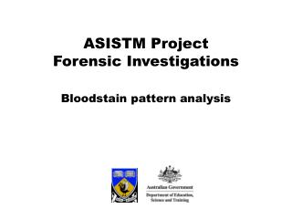 Bloodstain pattern analysis